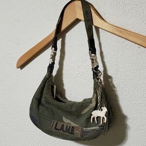 l.a.m.b lesportsac camo mini bag
